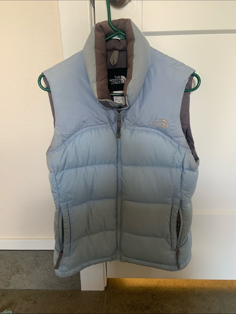 The North Face Light Blue Puffer Vest
